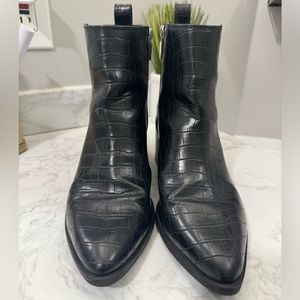 A New Day snakeskin ankle boots